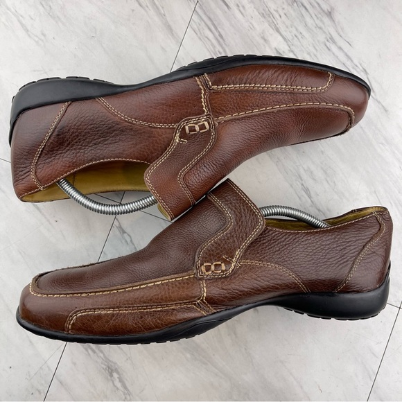•Sandro Moscoloni Brown Leather Slip On Loafers Mens Size 11 D Style 15266 main image 12